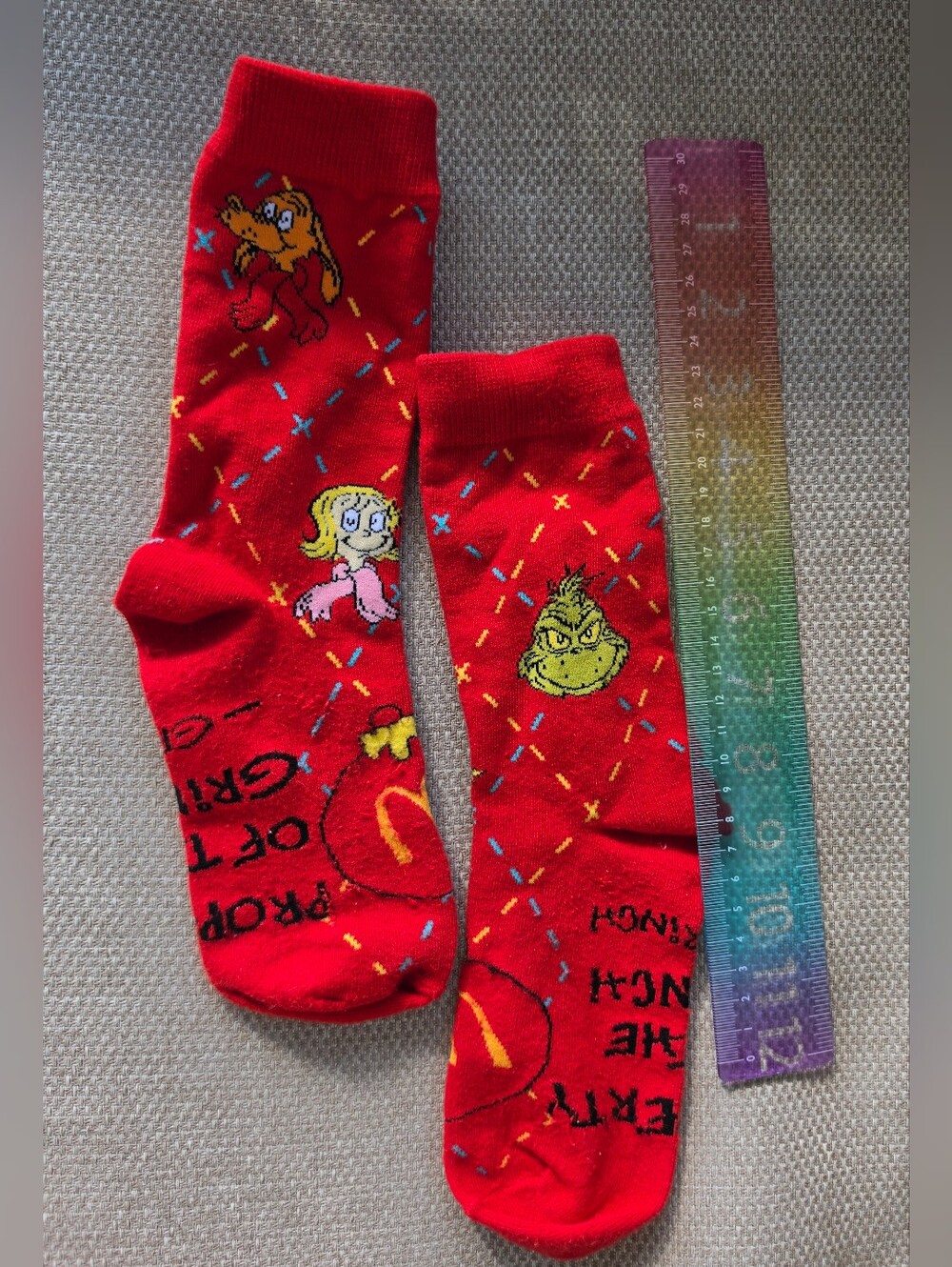 Mcdonald's Christmas 2025 Grinch Socks